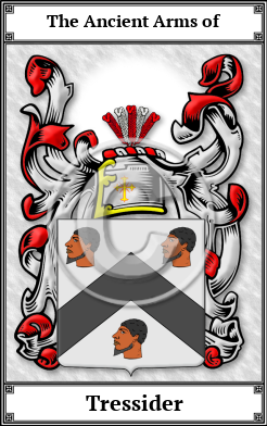 Tressider Family Crest Download (JPG)  Book Plated - 150 DPI