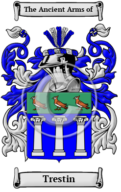 Trestin Family Crest/Coat of Arms