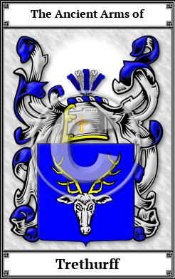 Trethurff Family Crest Download (JPG)  Book Plated - 150 DPI