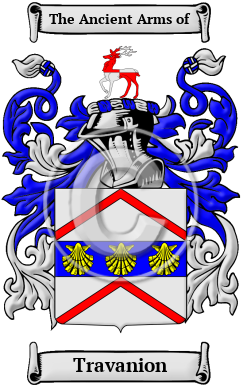 Travanion Family Crest/Coat of Arms