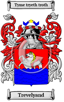 Trevelyand Family Crest/Coat of Arms