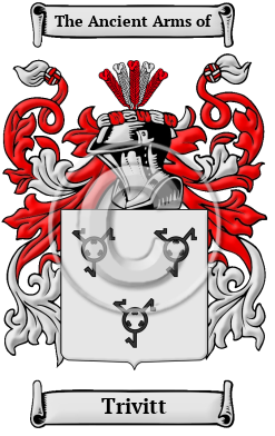 Trivitt Family Crest/Coat of Arms