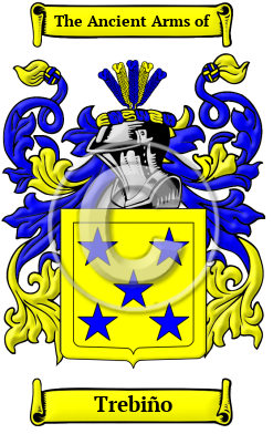 Trebiño Family Crest/Coat of Arms