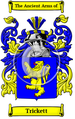Trickett Family Crest/Coat of Arms