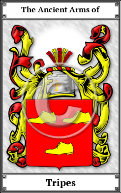 Tripes Family Crest Download (JPG)  Book Plated - 150 DPI