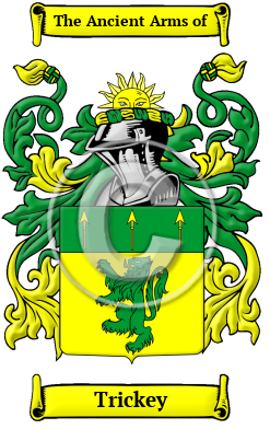 Trickey Family Crest/Coat of Arms