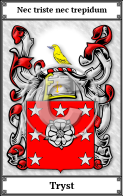 Tryst Family Crest Download (JPG) Book Plated - 600 DPI