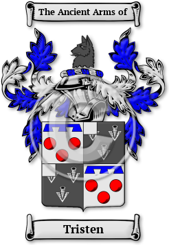 Tristen Family Crest Download (jpg) Legacy Series - 150 DPI