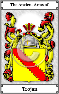 Trojan Family Crest Download (JPG) Book Plated - 600 DPI