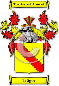 Träger Family Crest Download (jpg) Legacy Series - 150 DPI