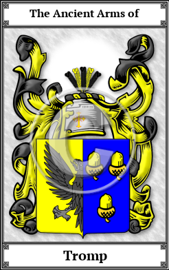 Tromp Family Crest Download (JPG)  Book Plated - 150 DPI
