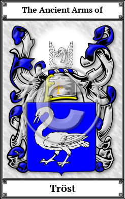 Tröst Family Crest Download (JPG)  Book Plated - 150 DPI