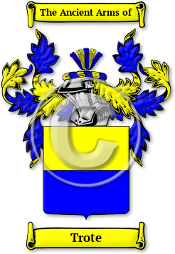 Trote Family Crest Download (jpg) Legacy Series - 150 DPI
