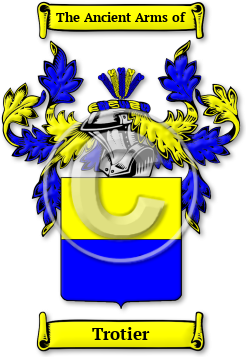 Trotier Family Crest Download (jpg) Legacy Series - 150 DPI
