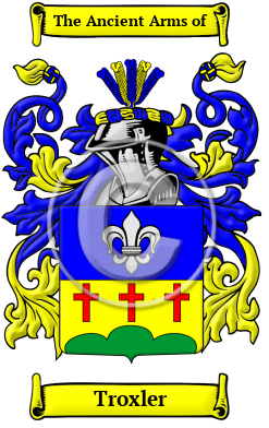 Troxler Family Crest/Coat of Arms