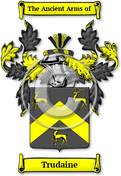 Trudaine Family Crest Download (jpg) Legacy Series - 150 DPI