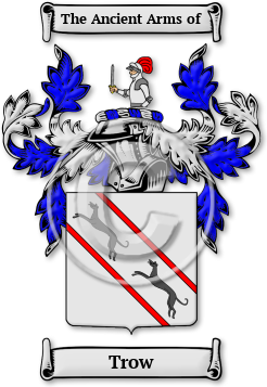Trow Family Crest Download (jpg) Legacy Series - 150 DPI