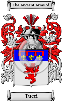 Tucci Family Crest/Coat of Arms