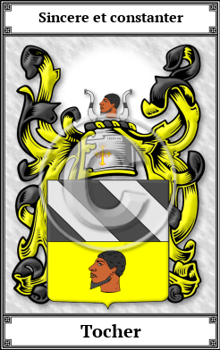 Tocher Family Crest Download (JPG)  Book Plated - 150 DPI