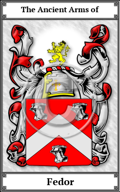 Fedor Family Crest Download (JPG)  Book Plated - 150 DPI