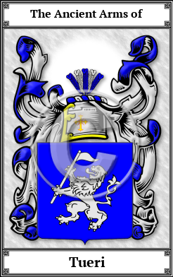 Tueri Family Crest Download (JPG) Book Plated - 600 DPI