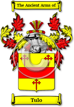 Tulo Family Crest Download (jpg) Legacy Series - 150 DPI