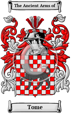 Tome Family Crest/Coat of Arms