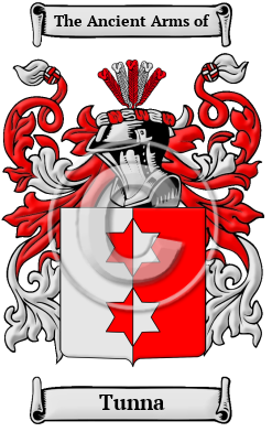 Tunna Family Crest/Coat of Arms