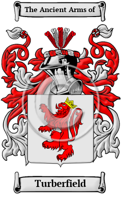 Turberfield Family Crest/Coat of Arms