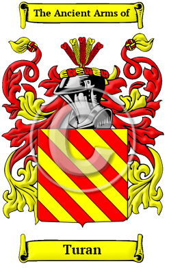 Turan Family Crest/Coat of Arms