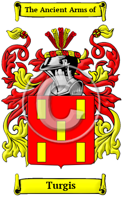 Turgis Family Crest/Coat of Arms