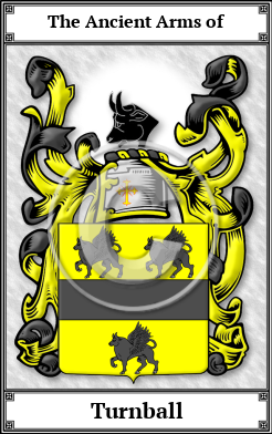 Turnball Family Crest Download (JPG)  Book Plated - 150 DPI