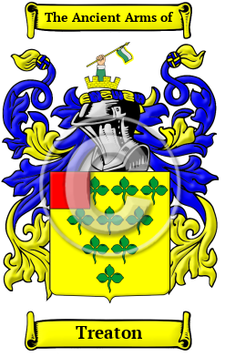 Treaton Family Crest/Coat of Arms
