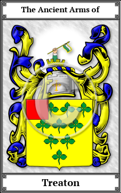 Treaton Family Crest Download (JPG) Book Plated - 300 DPI