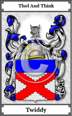 Twiddy Family Crest Download (JPG)  Book Plated - 150 DPI