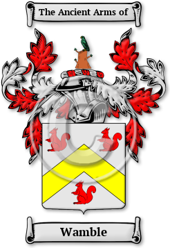 Wamble Family Crest Download (jpg) Legacy Series - 150 DPI