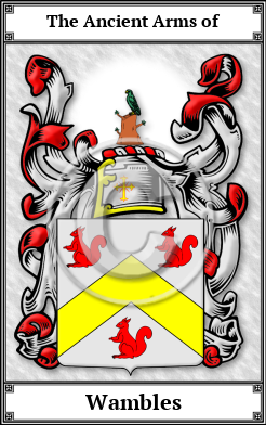Wambles Family Crest Download (JPG) Book Plated - 600 DPI