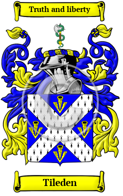 Tileden Family Crest/Coat of Arms