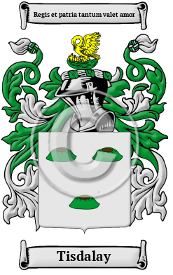 Tisdalay Family Crest/Coat of Arms