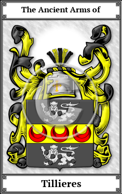 Tillieres Family Crest Download (JPG)  Book Plated - 150 DPI
