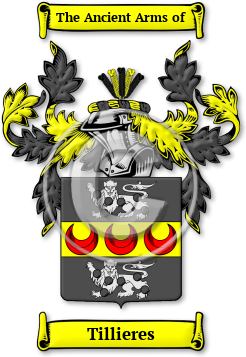 Tillieres Family Crest Download (jpg) Legacy Series - 150 DPI
