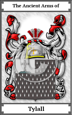 Tylall Family Crest Download (JPG)  Book Plated - 150 DPI
