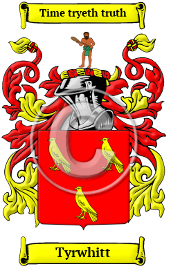 Tyrwhitt Family Crest/Coat of Arms