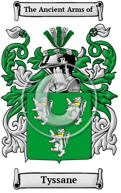 Tyssane Family Crest/Coat of Arms