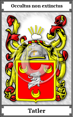 Tatler Family Crest Download (JPG)  Book Plated - 150 DPI