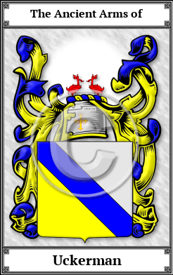 Uckerman Family Crest Download (JPG) Book Plated - 600 DPI