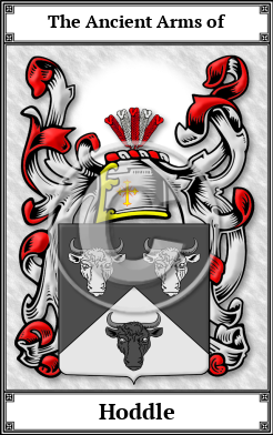 Hoddle Family Crest Download (JPG) Book Plated - 600 DPI