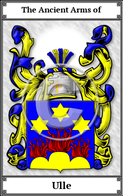Ulle Family Crest Download (JPG) Book Plated - 600 DPI