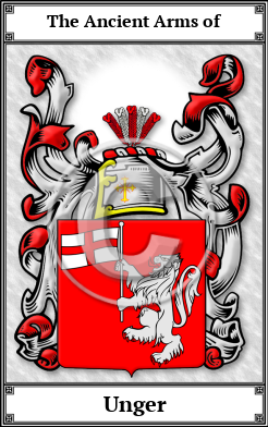Unger Family Crest Download (JPG)  Book Plated - 150 DPI