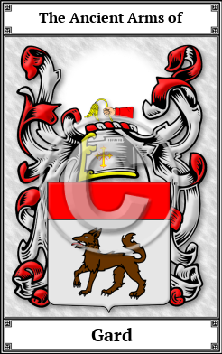 Gard Family Crest Download (JPG) Book Plated - 600 DPI